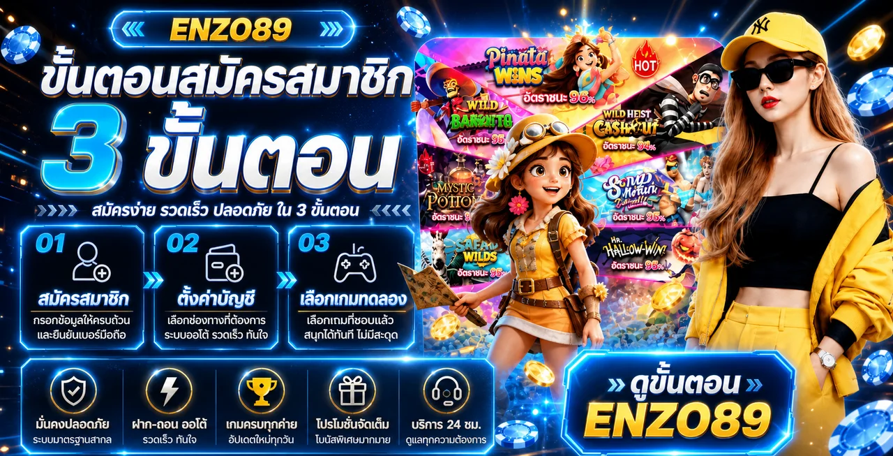 ENZO89 ทางเข้า สมัคร ทดลองเล่นสล็อตออนไลน์